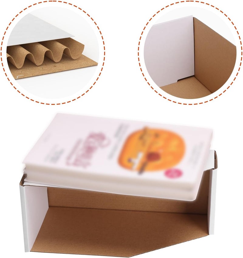 ZBEIVAN Cardboard Storage Bins Boxes 35 Packs 9.4x4x4.5 Inches, Easy Assembly Pantry Organizer Bins for Shelf, White - Image 4